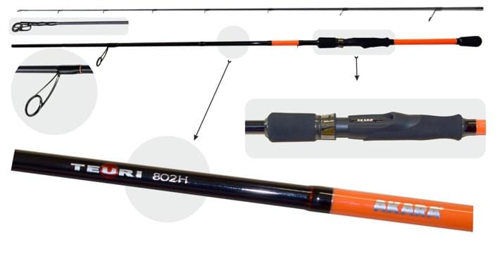 AKARA «TEURI HS TX-30» 2X 2,44m (21-56g)